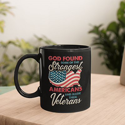 God Found Some Of The Strongest Americans Coffee Mug - Beer Stein - Water Bottle - Color Changing Mug