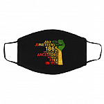 July 4th June-teenth, Black, Cloth Face Cover – Medium/Large