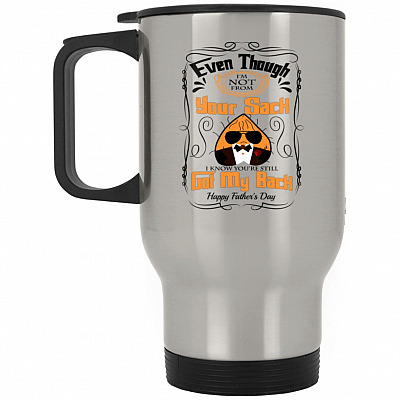 14 oz. Silver Travel Mug