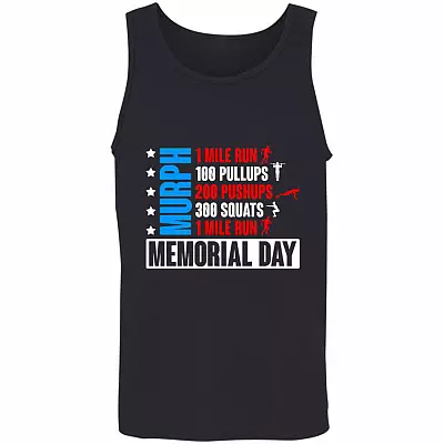 Murph Memorial Day Cotton Tank Top Tee - Ladies Racerback Tank