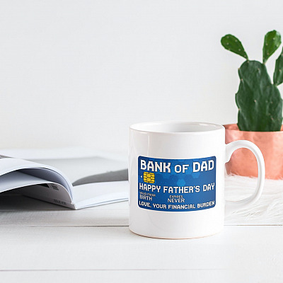 Alternative view of Bank Of Dad Love From Financial Burden Happy Father's Day Coffee Mug - Travel Bottle - Beer Stein