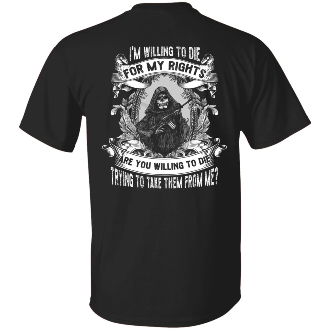 willing to tee, Black, Unisex T-Shirt