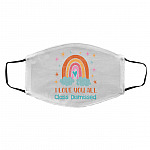 i love you mask, White, Cloth Face Cover – Medium/Large