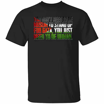 Gaza tee, Black, Unisex T-Shirt