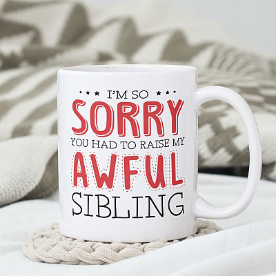 I'm So Sorry You Had To Raise My Awful Sibling Father's Day Ceramic Coffee Mug-Beer Stein-Color Changing Mug