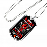 The Best Firefighter And An Even Better Father Firefighter Dad Gifts Dog Tag Pendant Necklace