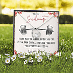 To My Swolemate I Just Want To Cuddle Lift Heavy Eat Clean Talk Dirty Funny Forever Love Heart Pendant Necklace