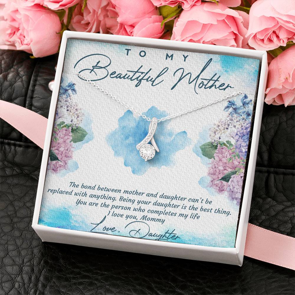 The Bond Between Mother And Daughter Cant Be Replaced Alluring Beauty Necklace - Mother Daughter Gift Necklace