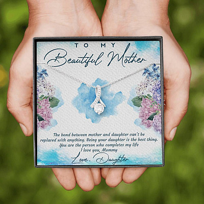 The Bond Between Mother And Daughter Cant Be Replaced Alluring Beauty Necklace - Mother Daughter Gift Necklace