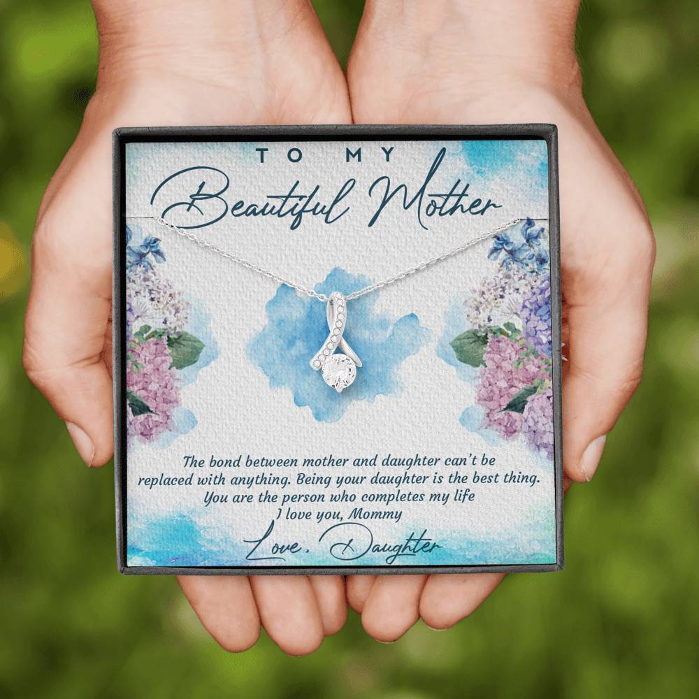 The Bond Between Mother And Daughter Cant Be Replaced Alluring Beauty Necklace - Mother Daughter Gift Necklace