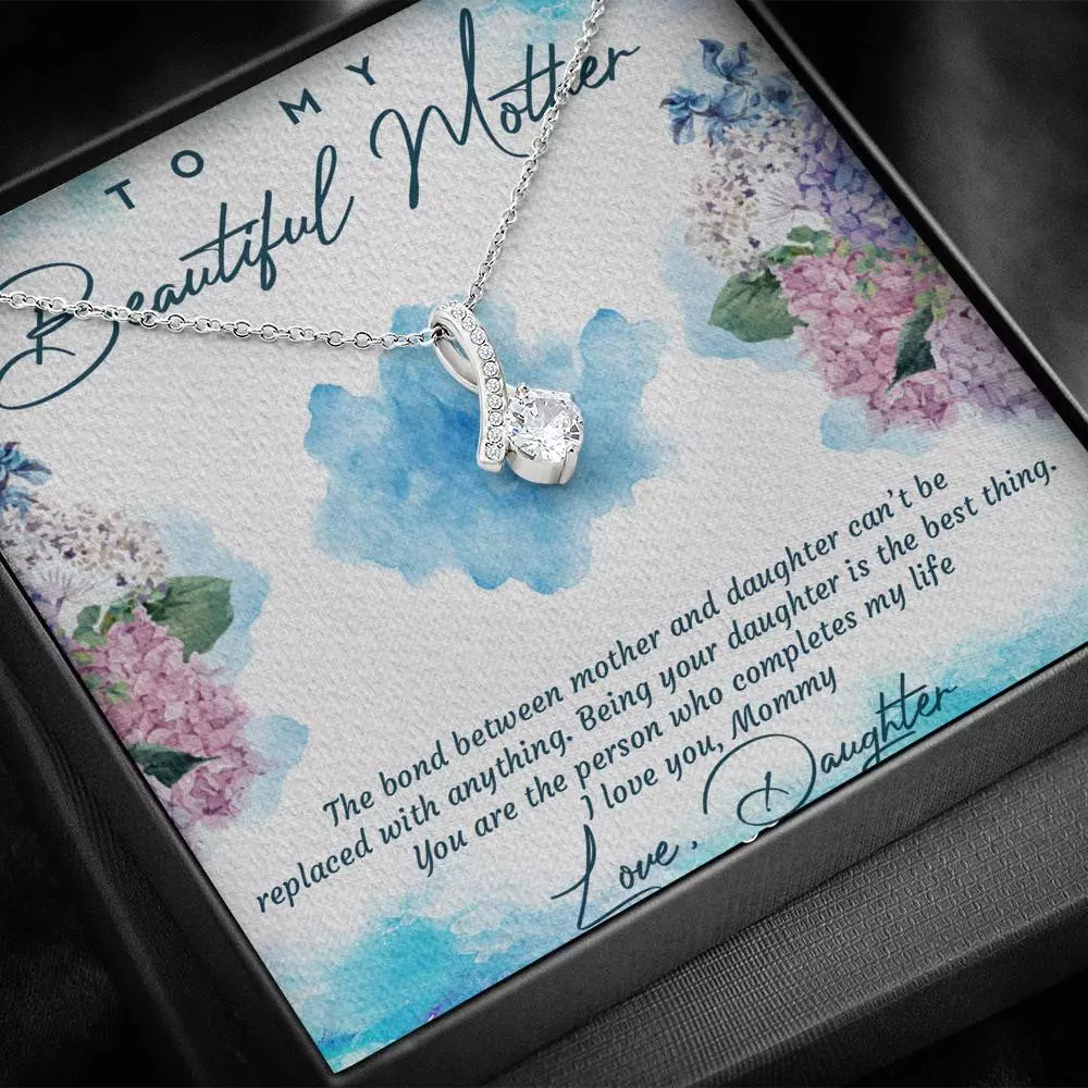 The Bond Between Mother And Daughter Cant Be Replaced Alluring Beauty Necklace - Mother Daughter Gift Necklace