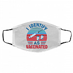 I identify mask, White, Cloth Face Cover – Medium/Large