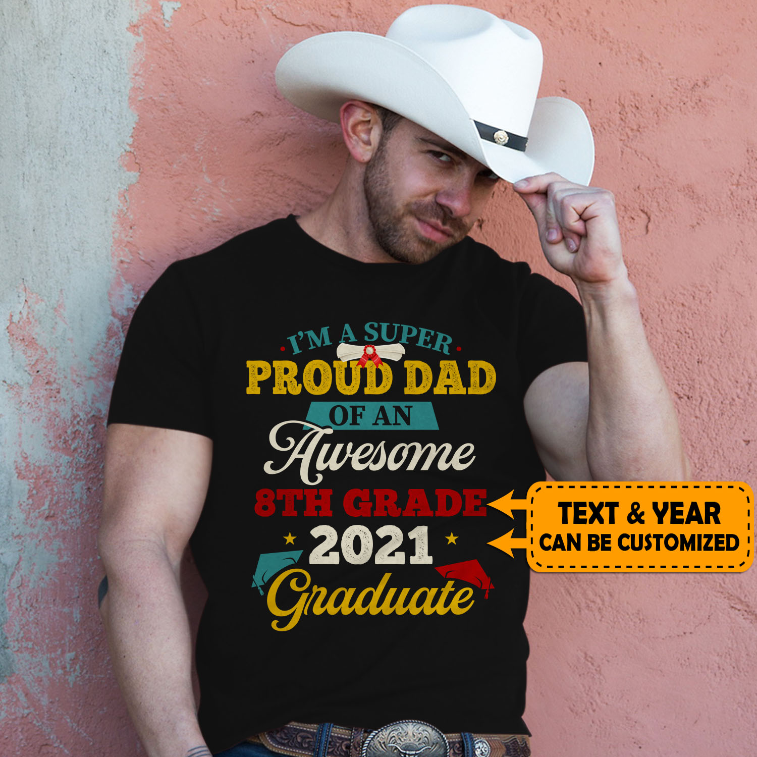 hot cowboy leaning on a wall