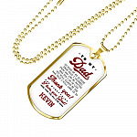 Personalized To My Dad Thank You For Everything Dog Tag Pendant Necklace - I Love You Dad Necklace