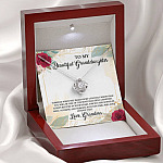 To My Beautiful Granddaughter You Will Be One Of The Most Beautiful Chapters Love Knot Pendant Necklace