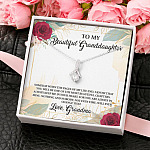 To My Beautiful Granddaughter You Will Be One Of The Most Beautiful Chapters Alluring Beauty Pendant Necklace