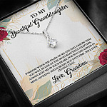 To My Beautiful Granddaughter You Will Be One Of The Most Beautiful Chapters Alluring Beauty Pendant Necklace