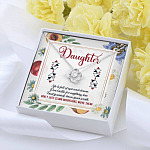 Daughter Life Is Full Of Ups And Downs Don't Just Climb Mountain Move Them Love Knot Pendant Necklace Daughter Life Is Full Of Ups And Downs Don't Just Climb Mountain Move Them Love Knot Pendant Necklace