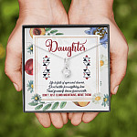 Daughter Life Is Full Of Ups And Downs Don't Just Climb Mountain Move Them Alluring Beauty Pendant Necklace