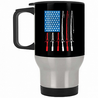 14 oz. Silver Travel Mug