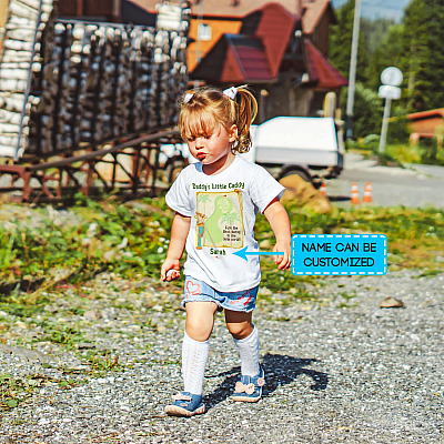 Alternative view of Personalized Daddy's Little Caddy Youth Tee