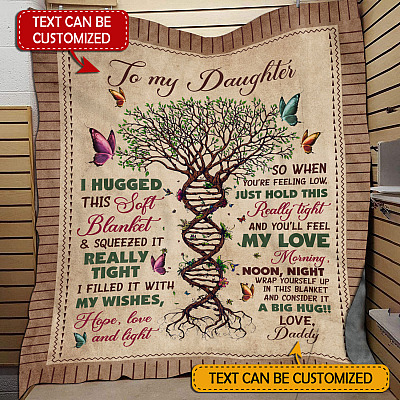 Personalized I Hugged This Soft Blanket And Squeezed It Really Tight I Filled It Fleece Blanket-Mink Blanket