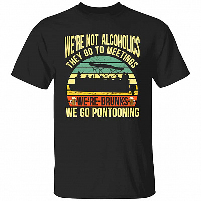 1N.We're Not Alcoholics, Black, Unisex T-Shirt