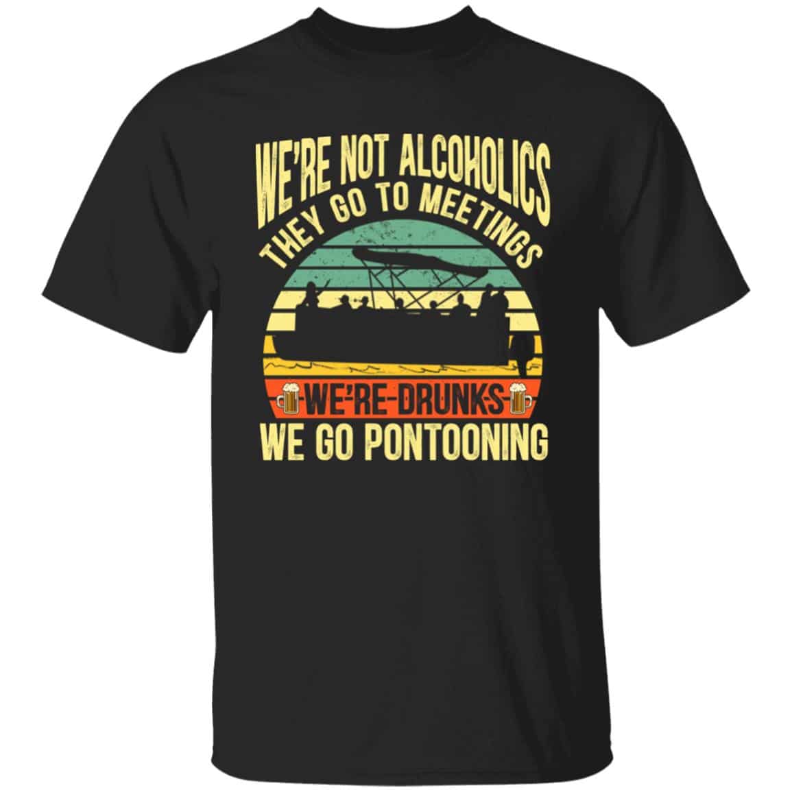 1N.We're Not Alcoholics, Black, Unisex T-Shirt