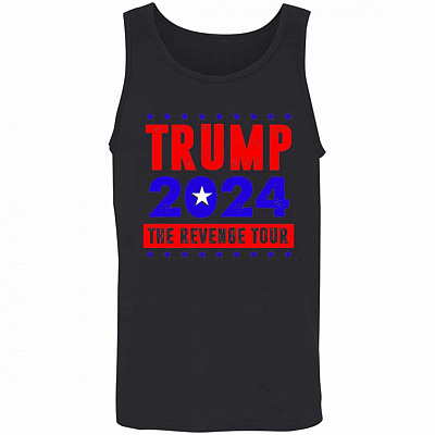 Pro Trump Shirts Trump 2024 the Revenge Tour Cotton Tank Top Tee - Ladies Racerback Tank