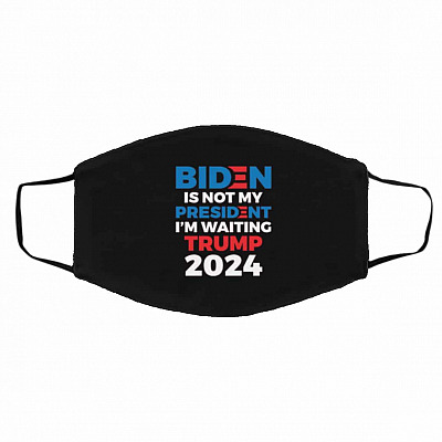 biden mask, Black, Cloth Face Cover – Medium/Large