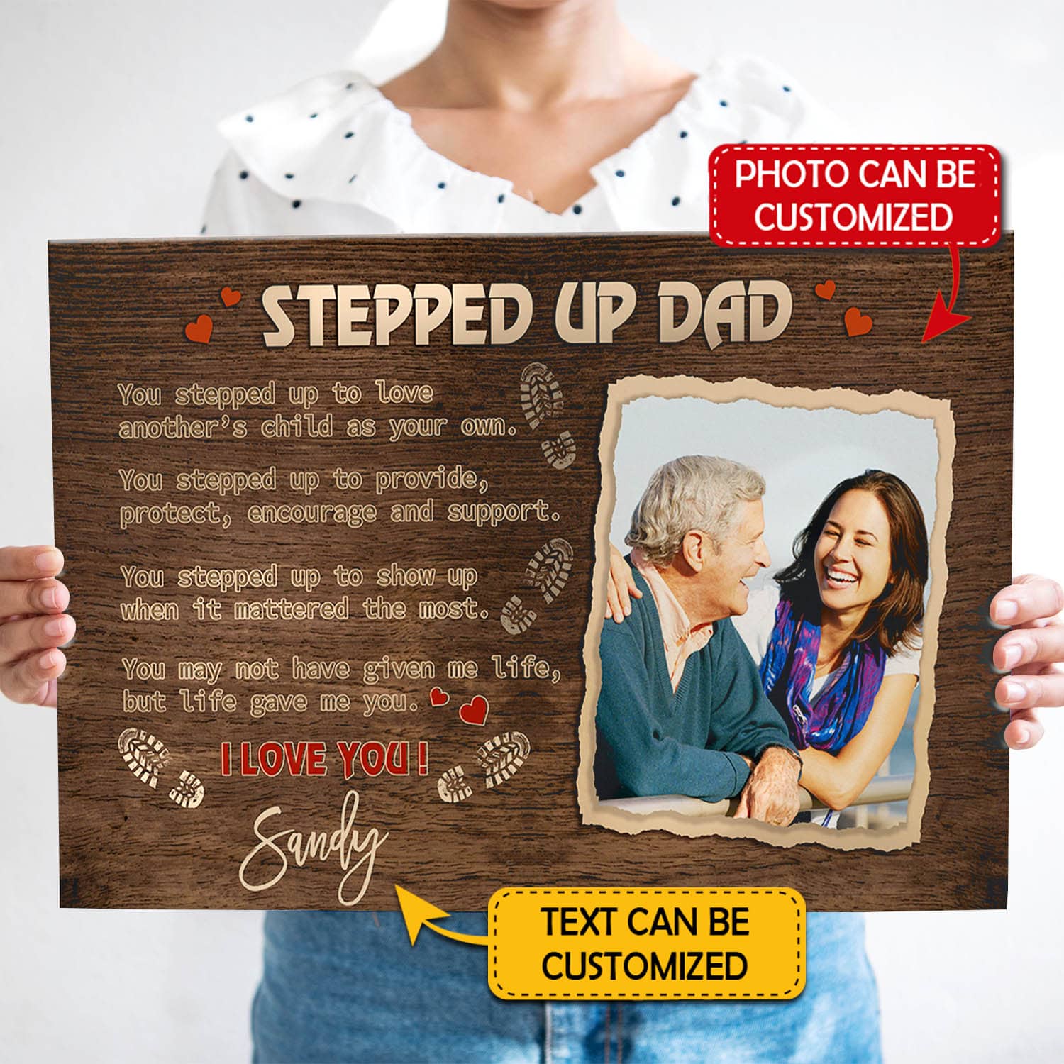 1N.Stepped Up Dad You Step Up To Love Mockup 1