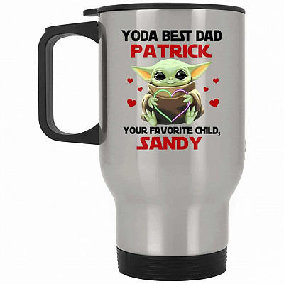 14 oz. Silver Travel Mug