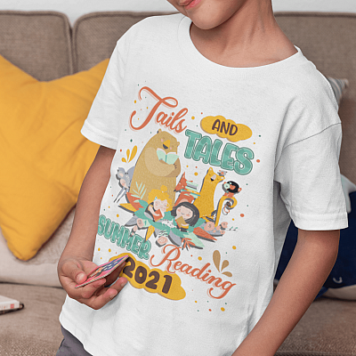 Book Lovers Shirt Tails and Tales Summer Reading 2021 Youth Tee - Summer Reading Shirt
