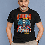 Patriotic Shirt American by Birth Veteran by Choice Veteran Memorial Day T-Shirt - V-Neck Tee