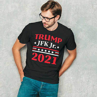 Alternative view of Pro Trump Gift Trump Jfk Jr. 2021 T-Shirt - V-Neck Tee - Wwg1wga Shirt