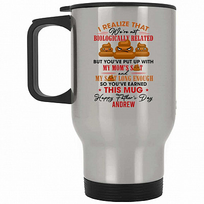 14 oz. Silver Travel Mug
