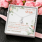 To My Smokin' Hot Wife Never Forget I Love You From Husband Alluring Beauty Necklace