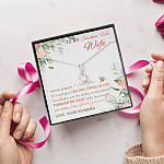 To My Smokin' Hot Wife Never Forget I Love You From Husband Alluring Beauty Necklace