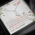 To My Smokin' Hot Wife Never Forget I Love You From Husband Alluring Beauty Necklace