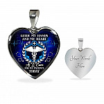 Guide My Hands And My Heart As I Care For My Patients Today Heart Pendant Necklace