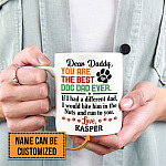 11VT. Dear Daddy Best Dog Dad mug mk3