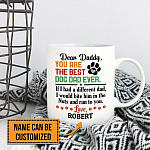 11VT. Dear Daddy Best Dog Dad mug mk1