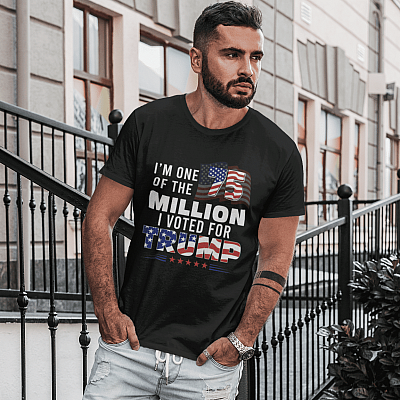 Alternative view of I'm One Of The 75 Million I Voted For Trump T-Shirt