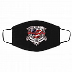 Honor The Fallen Mask, Black, Cloth Face Cover – Medium/Large