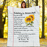 1UT. Daddy's Blanket Sunflower Blanket Mockup 1