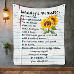 1UT. Daddy's Blanket Sunflower Blanket Mockup 2
