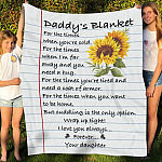 1UT. Daddy's Blanket Sunflower Blanket Mockup 5