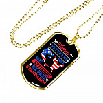Women Veterans Don't Have Attitude We Have Standards Dog Tag Pendant Necklace - Women Veteran Gifts