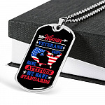 Women Veterans Don't Have Attitude We Have Standards Dog Tag Pendant Necklace - Women Veteran Gifts