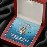 To My Smokin Hot Lady I Wish I Were An Octopus To Touch Your Butt With Double Hearts Pendant Necklace To My Smokin Hot Lady I Wish I Were An Octopus To Touch Your Butt With Double Hearts Pendant Necklace
